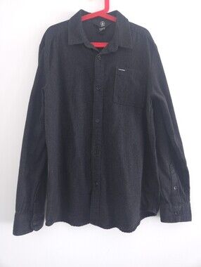 Volcom Youth Boys Long Sleeve Button Down Shirt size XL (14Y)